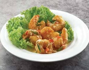 香柠鲜奶黄油脆虾球