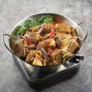 XO酱茄子豆腐焖龙虎趸球